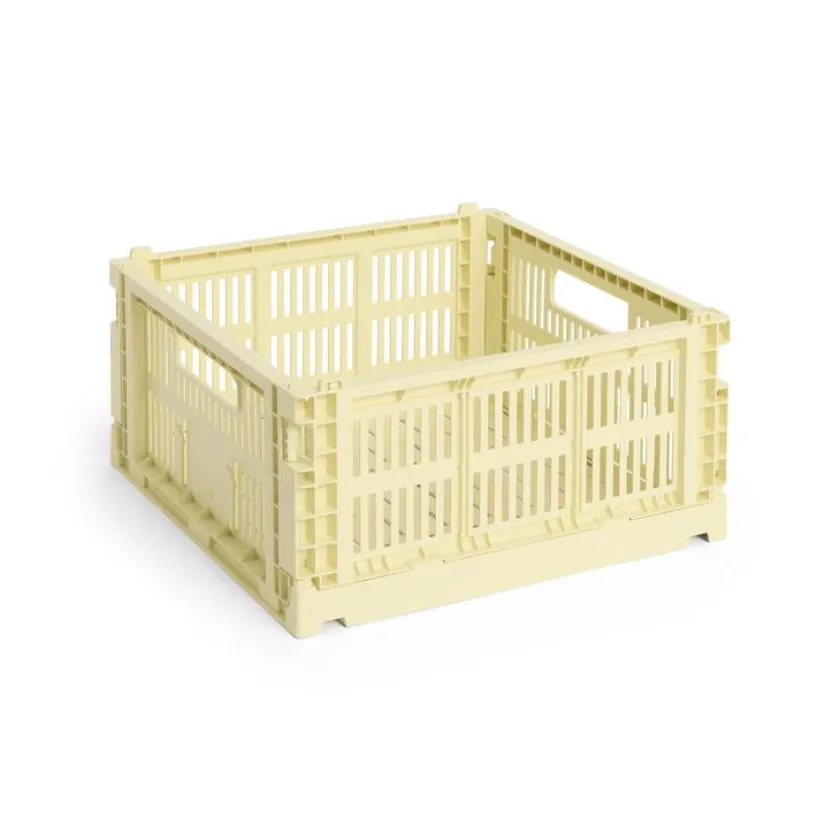 HAY Colour Crate Medium Square, Off white fra>Børn Opbevaring På Børneværelset|Opbevaring
