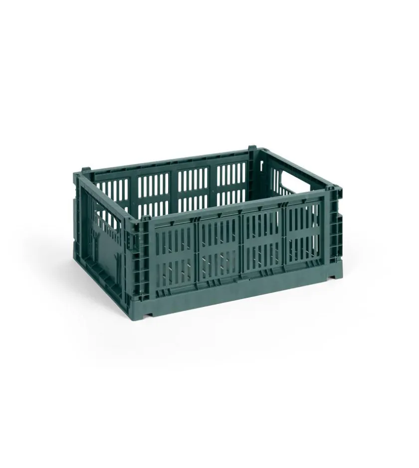 HAY Colour Crate Medium, Warm grey fra>Børn Gaver Til Ham|Opbevaring På Børneværelset