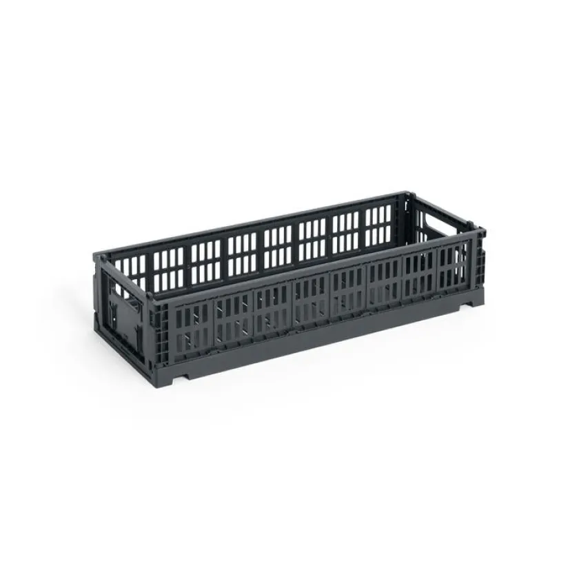 HAY Colour Crate Mini Oblong, Dusty blue fra>Børn Gaver|Gaver Til Børn