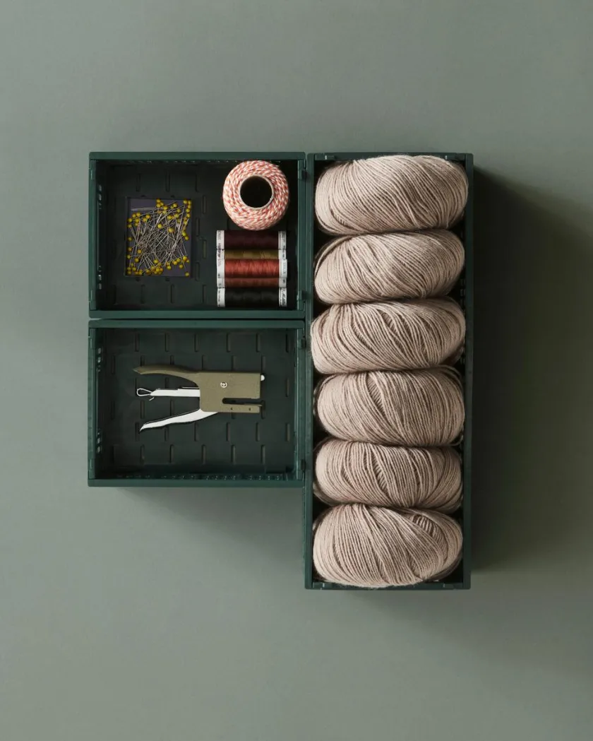 HAY Colour Crate Mini Oblong, Dusty blue fra>Børn Gaver|Gaver Til Børn