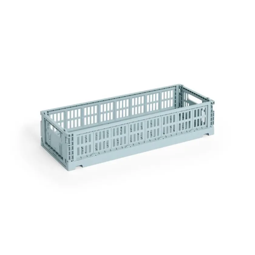 HAY Colour Crate Mini Oblong, Sage green fra>Børn Gaver|Gaver Til Børn