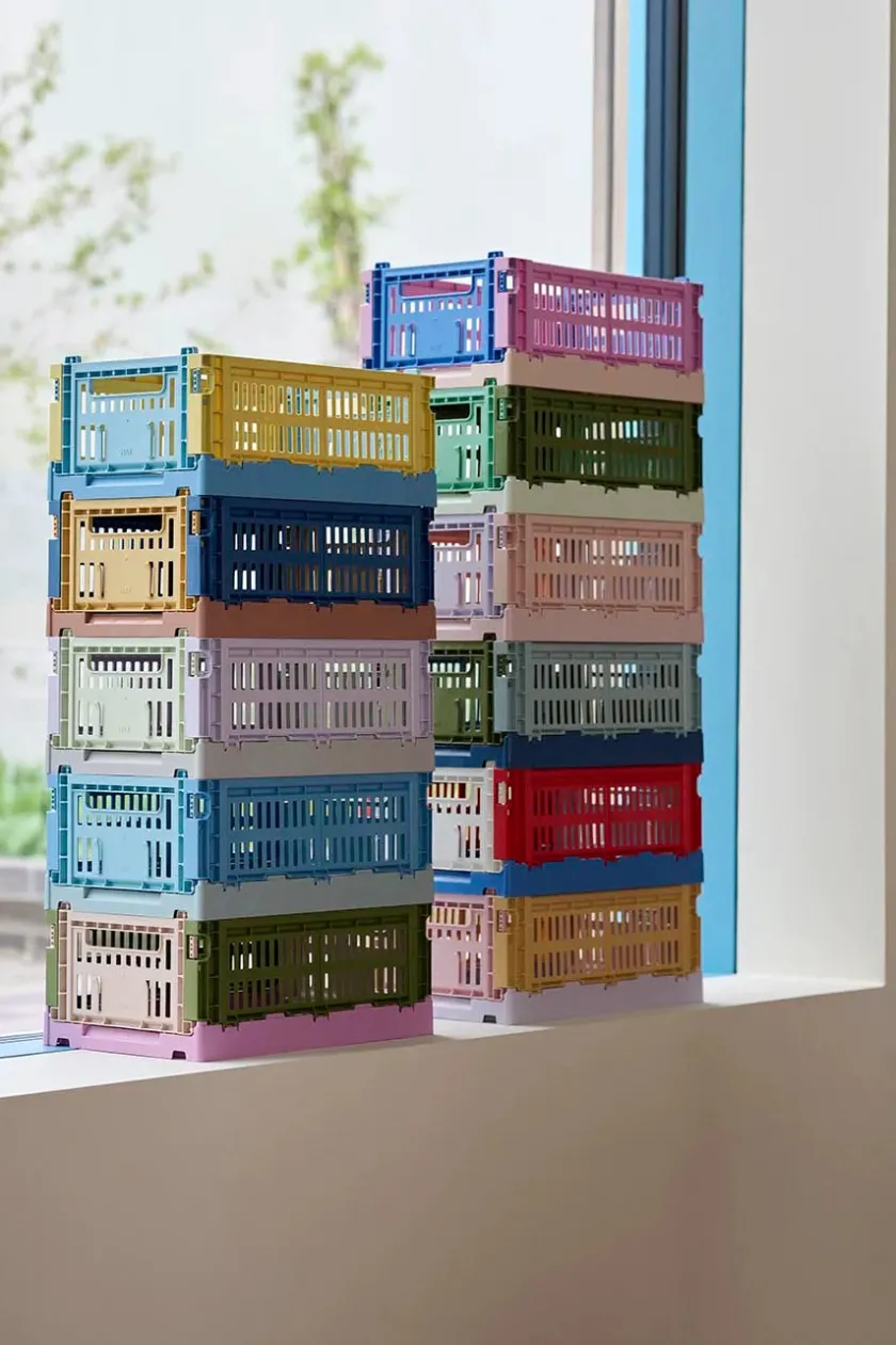 HAY Colour crate S, mix dusty yellow fra>Børn Gaver|Gaver Til Børn
