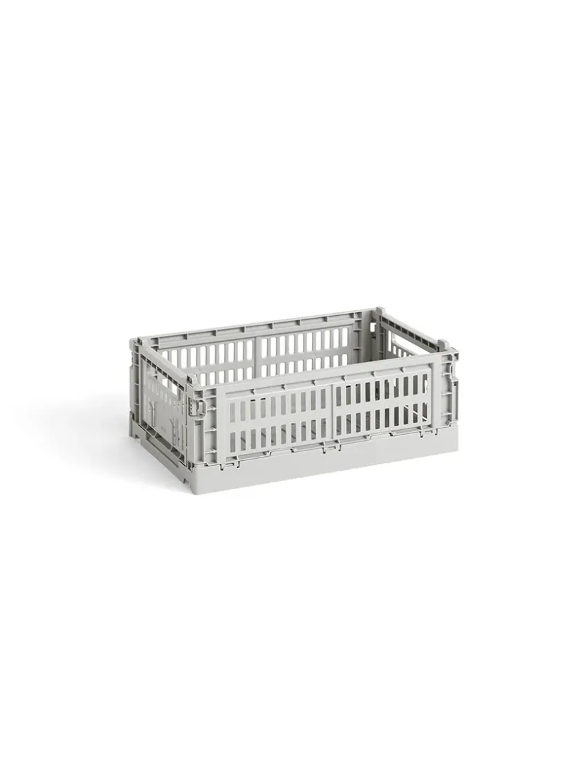 HAY Colour Crate Small, Soft blue fra>Børn Opbevaring På Børneværelset|Opbevaring