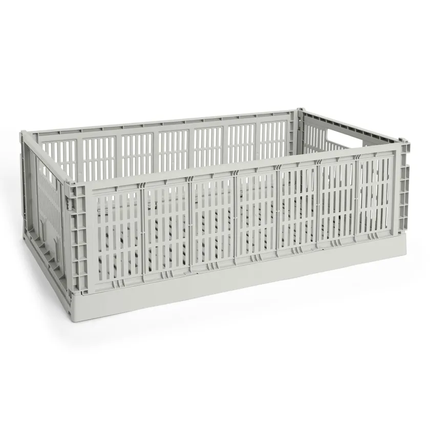 HAY Colour Crate X-Large, Charcoal fra>Børn Gaver Til Ham|Opbevaring På Børneværelset