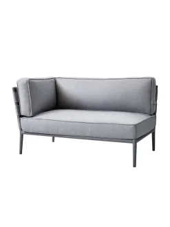 Cane-line Conic 2 pers. Modulsofa, højre inkl. hyndesæt fra> Udendørs Loungemøbler