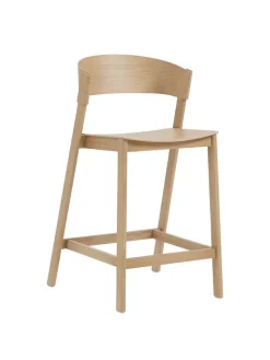 Muuto Cover Counter Stool, oak fra> Barstole