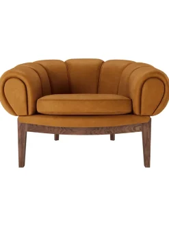 GUBI Croissant Lounge Chair, leather fra><noscript><img width=