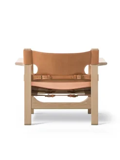 Fredericia Furniture Den Spanske Stol i cognac læder, valnød olie af Børge Mogensen><noscript><img width=