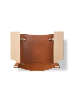 Fredericia Furniture Den Spanske Stol i sort læder, valnød olie af Børge Mogensen><noscript><img width=
