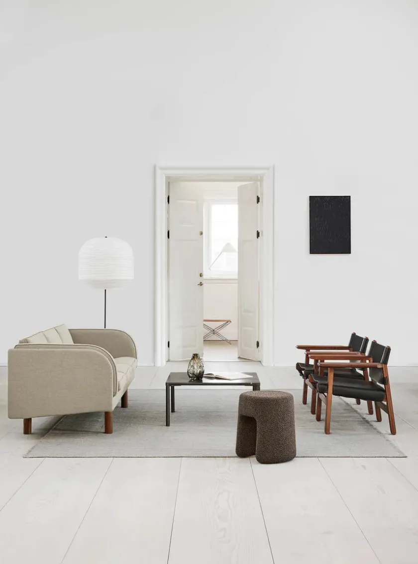 Fredericia Furniture Den Spanske Stol i sort læder, røget eg olie af Børge Mogensen> Lænestole