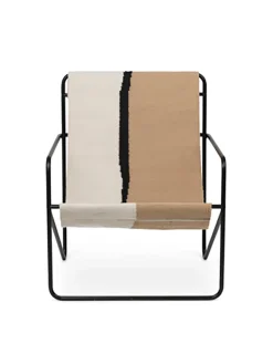Ferm Living Desert Lounge Chair, sort fra> Lænestole