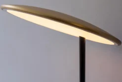 Nine Disc table light, brushed brass fra><noscript><img width=