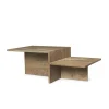 Ferm Living Distinct Coffee Table, Dark Brown Travertine fra> Sofaborde