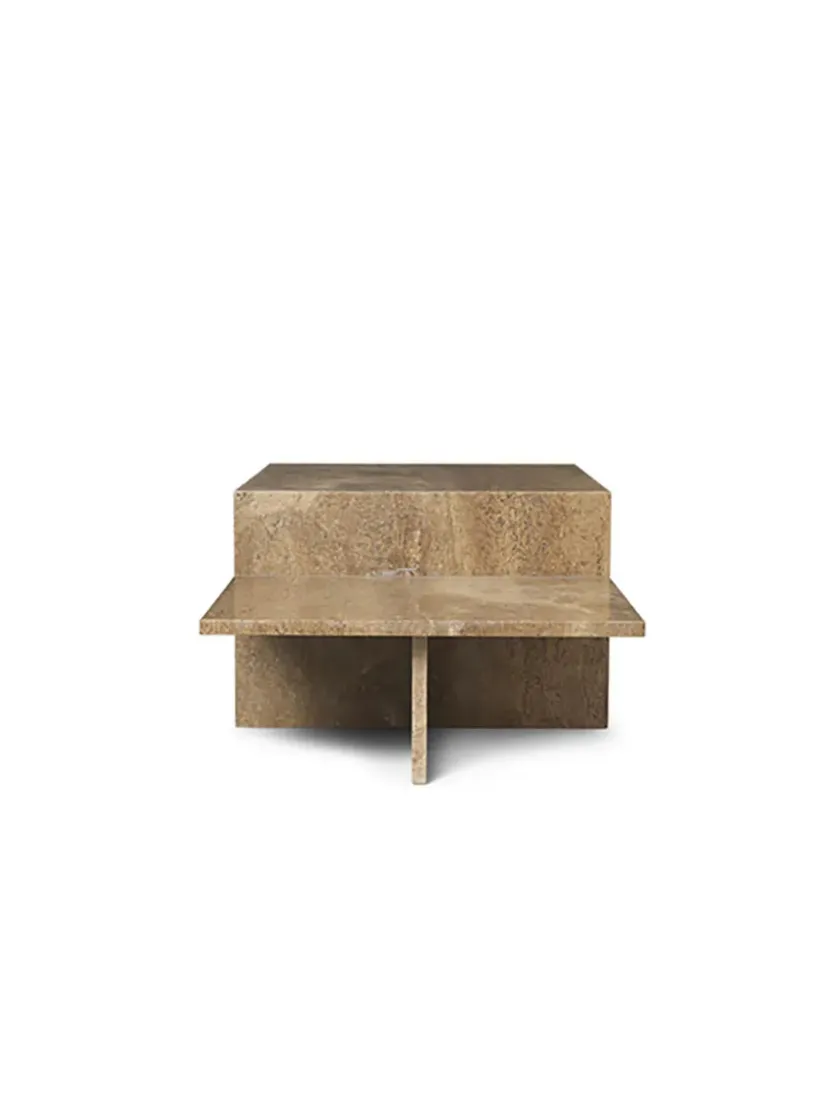 Ferm Living Distinct Coffee Table, Dark Brown Travertine fra> Sofaborde