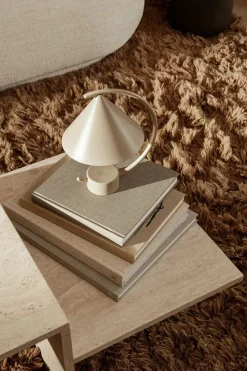 Ferm Living Distinct Coffee Table, Dark Brown Travertine fra><noscript><img width=