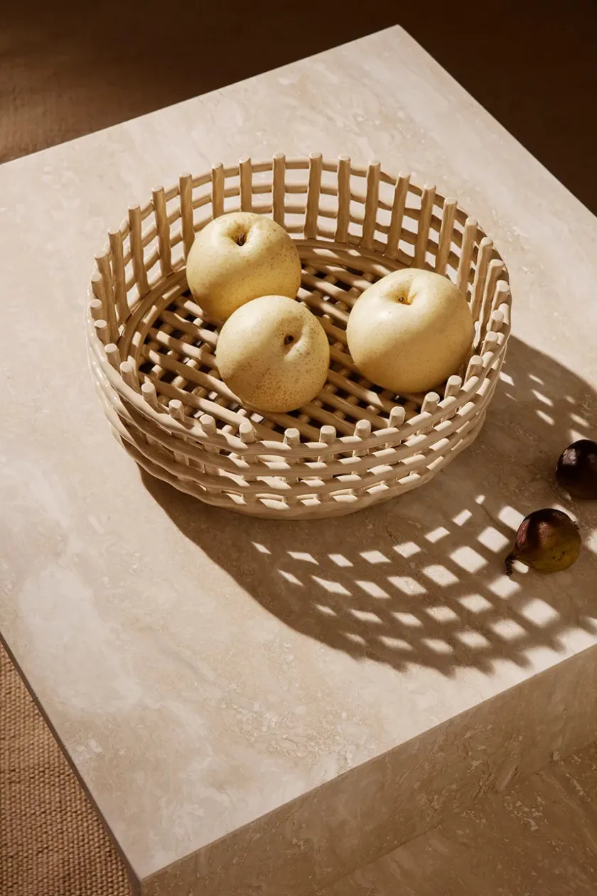 Ferm Living Distinct Coffee Table, Dark Brown Travertine fra> Sofaborde