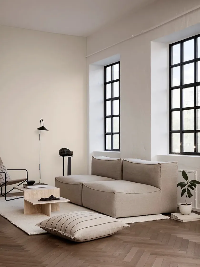 Ferm Living Distinct Coffee Table, Dark Brown Travertine fra> Sofaborde