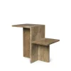 Ferm Living Distinct Side Table, Dark Brown Travertine fra> Sofaborde