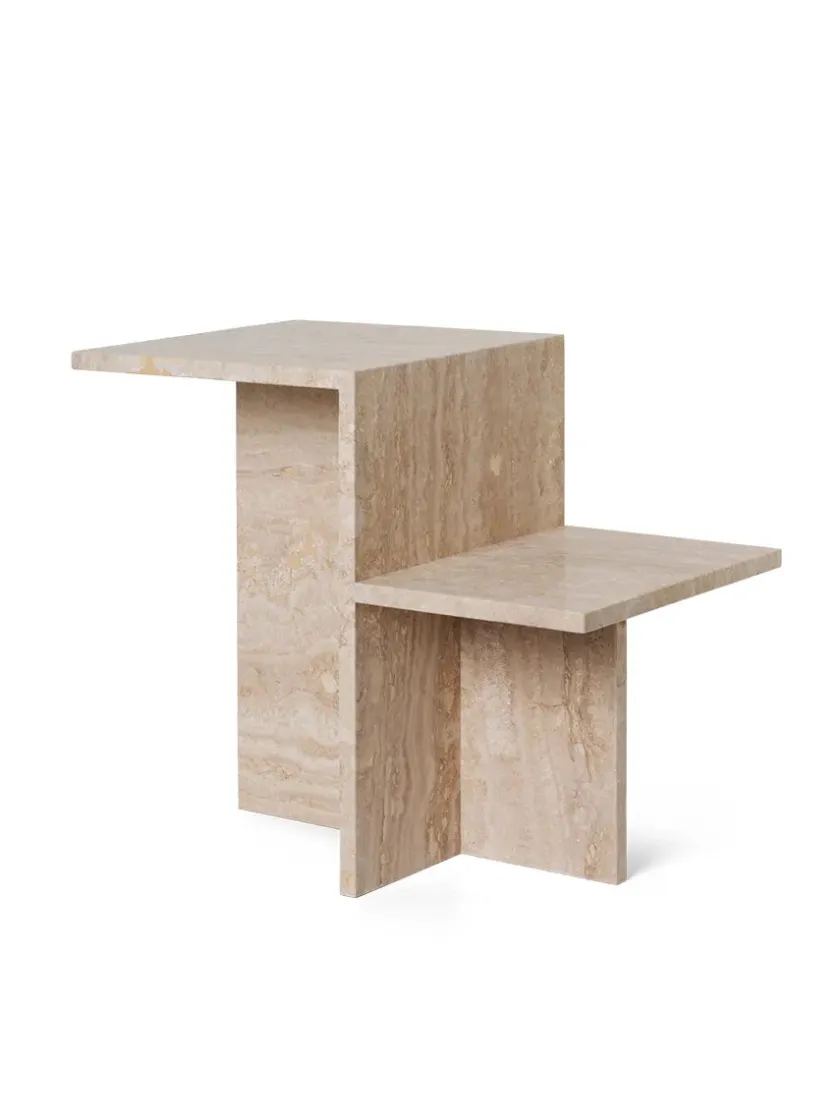 Ferm Living Distinct Side Table, Travertine fra> Sideborde Og Små Borde