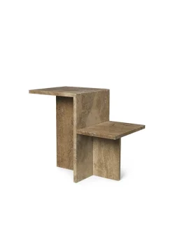 Ferm Living Distinct Side Table, Travertine fra><noscript><img width=