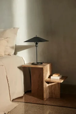 Ferm Living Distinct Side Table, Travertine fra><noscript><img width=