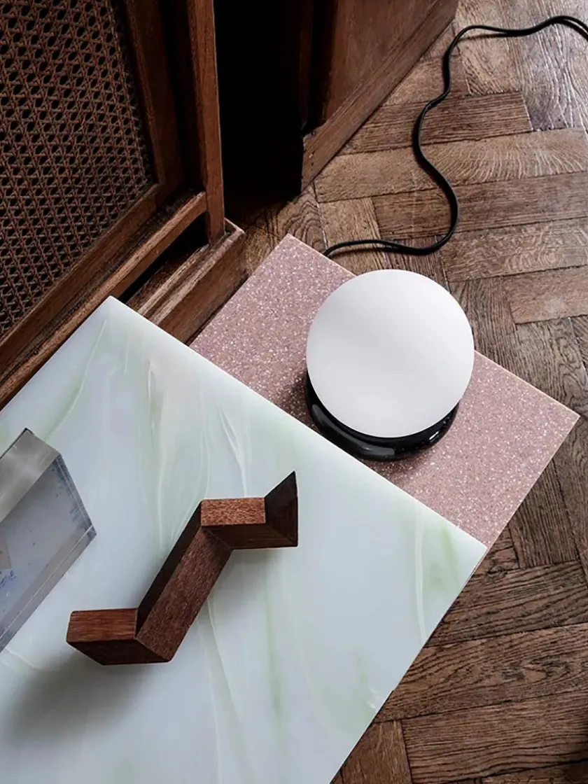 Ferm Living Distinct Side Table, Travertine fra> Sideborde Og Små Borde