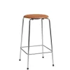 Fritz Hansen Dot Barstol m. 4 ben, valnød læder af Arne Jacobsen> Barstole
