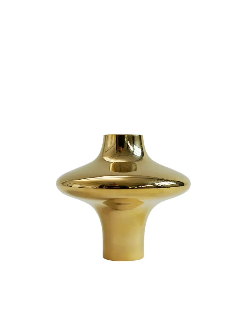 Hein Studio Doublet Candleholder Large, gold fra> Lysestager