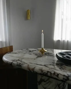 Hein Studio Doublet Candleholder Small, gold fra> Lysestager