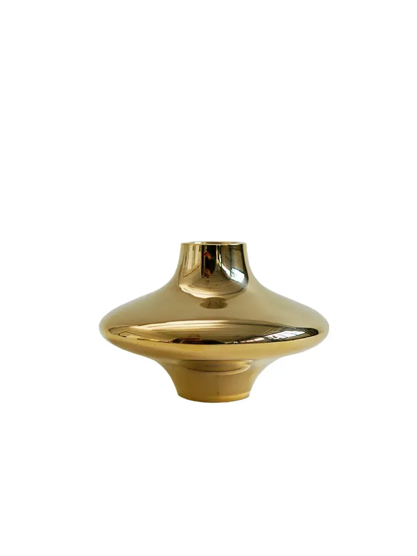 Hein Studio Doublet Candleholder Small, silver fra> Lysestager