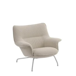 Muuto Doze Lounge Chair, Low Back, Ocean 80/tekstil, Tube base fra><noscript><img width=