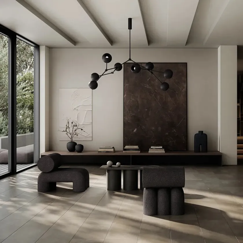 101 Copenhagen Drop Chandelier Globe, Burned Black fra> Lysekroner|Spots