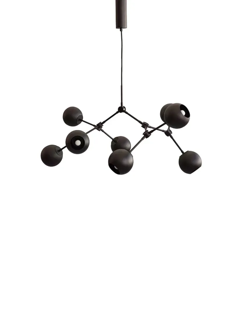 101 Copenhagen Drop Chandelier Globe, Mini, Burned Black fra> Lysekroner|Spots