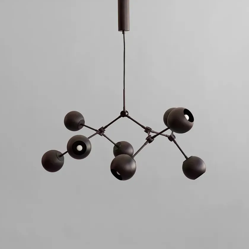101 Copenhagen Drop Chandelier Globe, Mini, Burned Black fra> Lysekroner|Spots