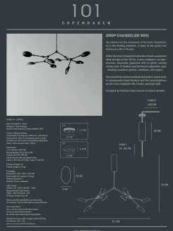 101 Copenhagen Drop Chandelier, mini bronze fra><noscript><img width=