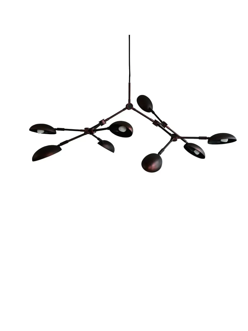 101 Copenhagen Drop Chandelier, mini burned black fra> Spots|Lysekroner
