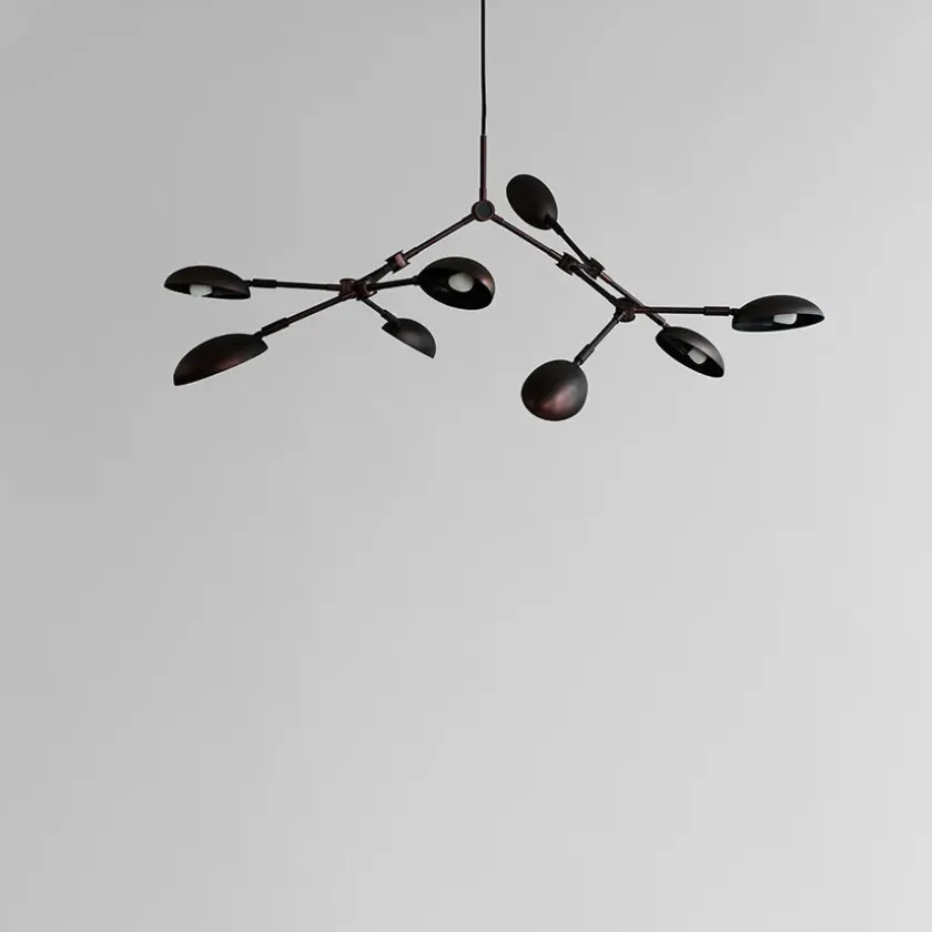 101 Copenhagen Drop Chandelier, mini burned black fra> Spots|Lysekroner