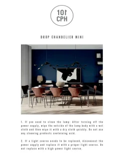 101 Copenhagen Drop Chandelier, mini oxidized fra><noscript><img width=