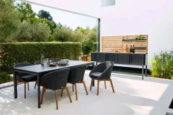Cane-line Drop Spisebord, 200x100 cm fra> Haveborde