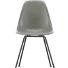 Vitra Eames Fiberglass Chair DSX, sortlakeret fra> Spisebordsstole