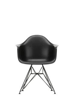 Vitra Eames Plastic Armchair DAR, sort pulverlakering fra><noscript><img width=