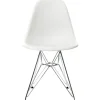 Vitra Eames Plastic Side Chair DSR, forkromet fra> Spisebordsstole
