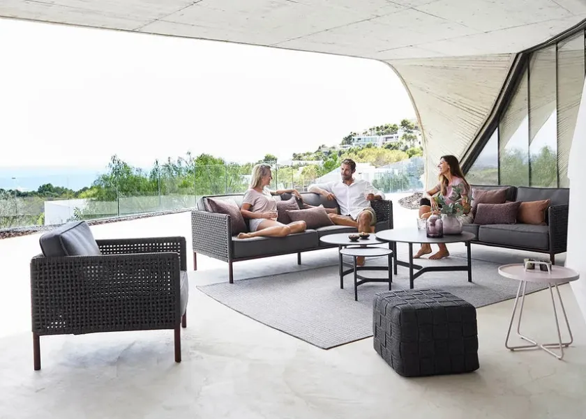 Cane-line Encore 2-pers. Sofa, Soft Rope fra> Udendørs Loungemøbler