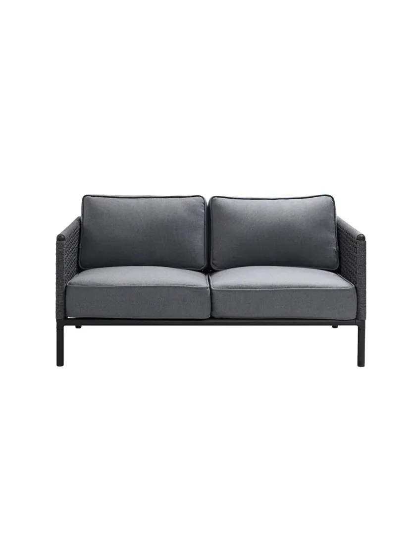 Cane-line Encore 2-pers. Sofa, Soft Rope fra> Udendørs Loungemøbler