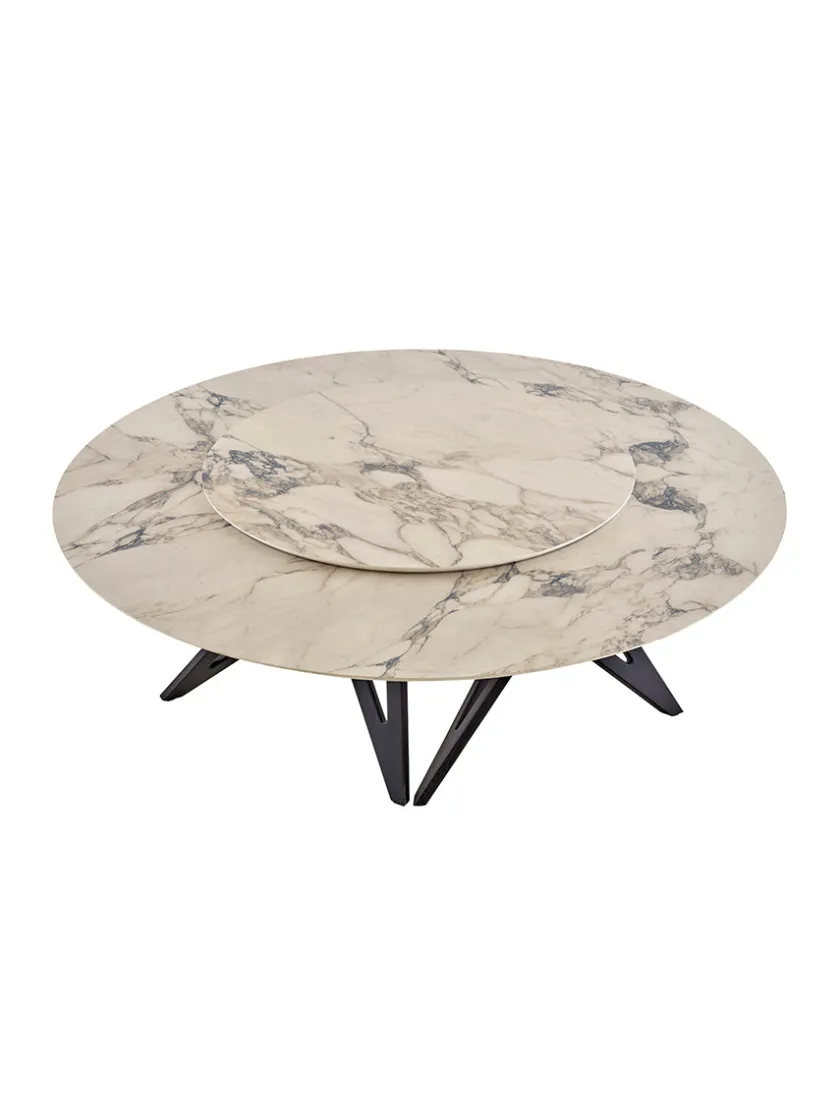 Ligne Roset Ennéa spisebord med Lazy Susan fra> Spiseborde