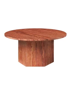 GUBI Epic Coffee Table Ø80 cm, travertine fra><noscript><img width=
