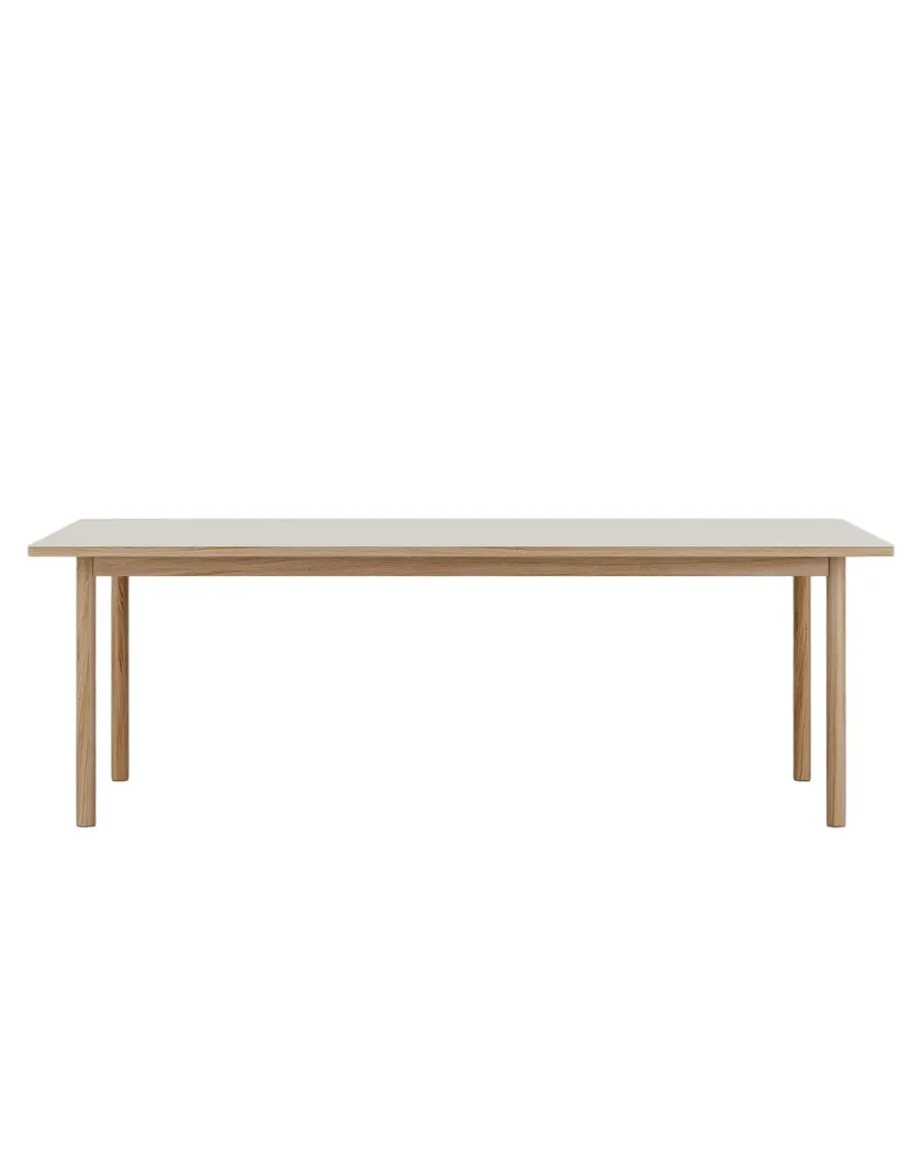 Tablelab ESSENTIAL OAK spisebord 220x90 cm Mushroom, fra> Spiseborde