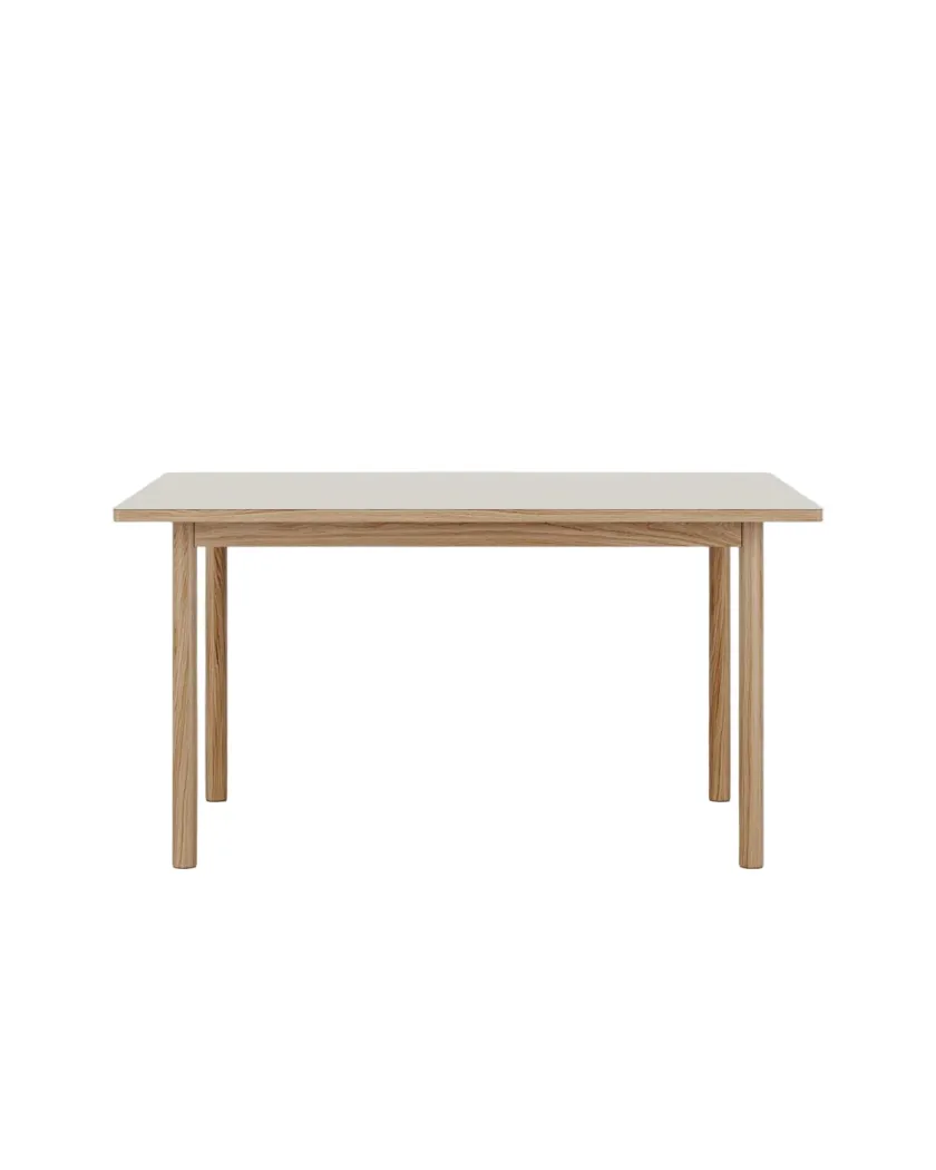 Tablelab ESSENTIAL OAK spisebord 140x90 cm Mushroom, fra> Spiseborde