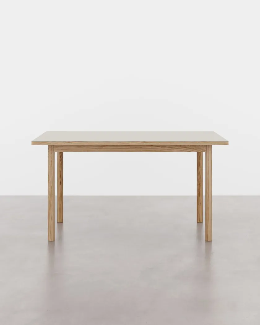 Tablelab ESSENTIAL OAK spisebord 140x90 cm Mushroom, fra> Spiseborde