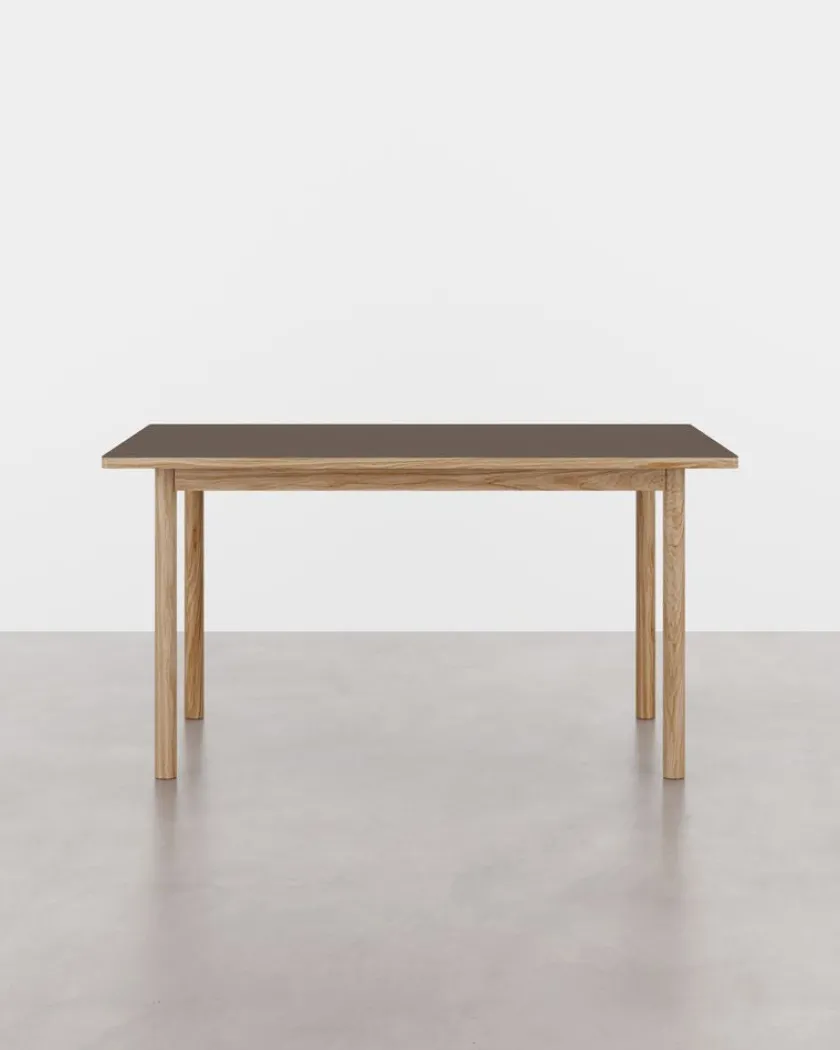 Tablelab ESSENTIAL OAK spisebord 140x90 cm Espresso, fra> Spiseborde
